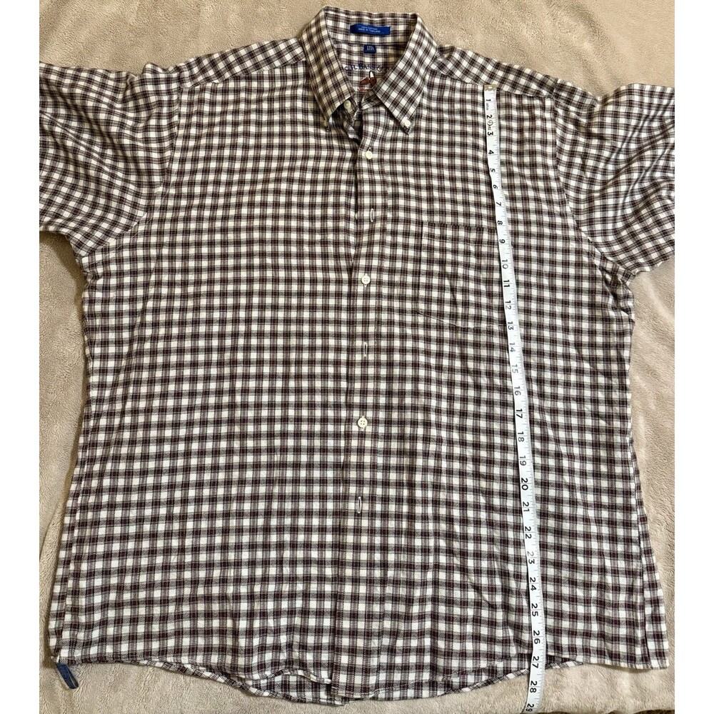G.H. Bass Men's Size 17.5 32/33 Long Sleeve Button Down Cotton Weave Shirt - Picture 3 of 5
